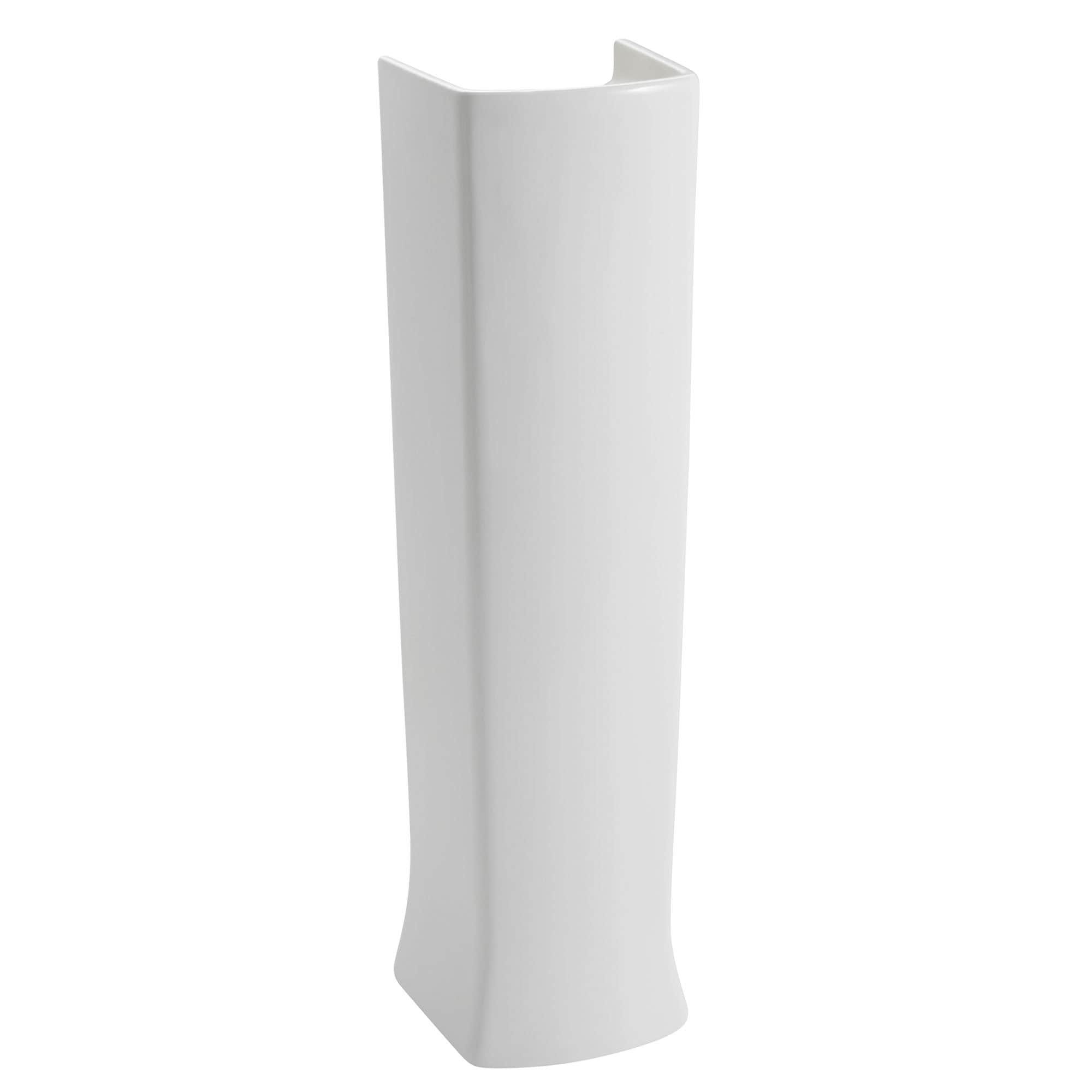 Base de lavabo pedestal de porcelana blanca American Standard Edgemere (7 pulgadas x 8 pulgadas x 30.5 pulgadas) - 0039000.020