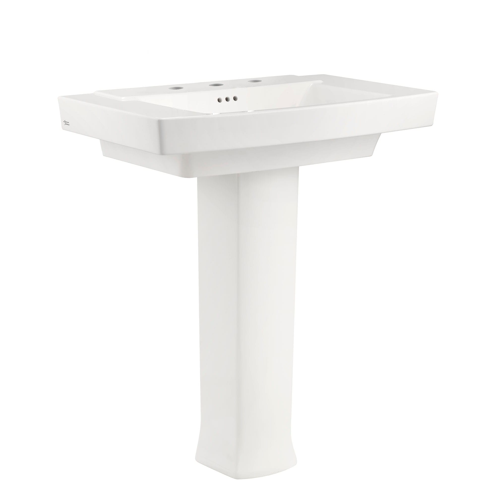 American Standard Townsend Combo de Lavabo en Pedestal de Cerámica de Fuego Blanco (19.5 pulgadas x 30 pulgadas x 35.125 pulgadas) - 0328800.020