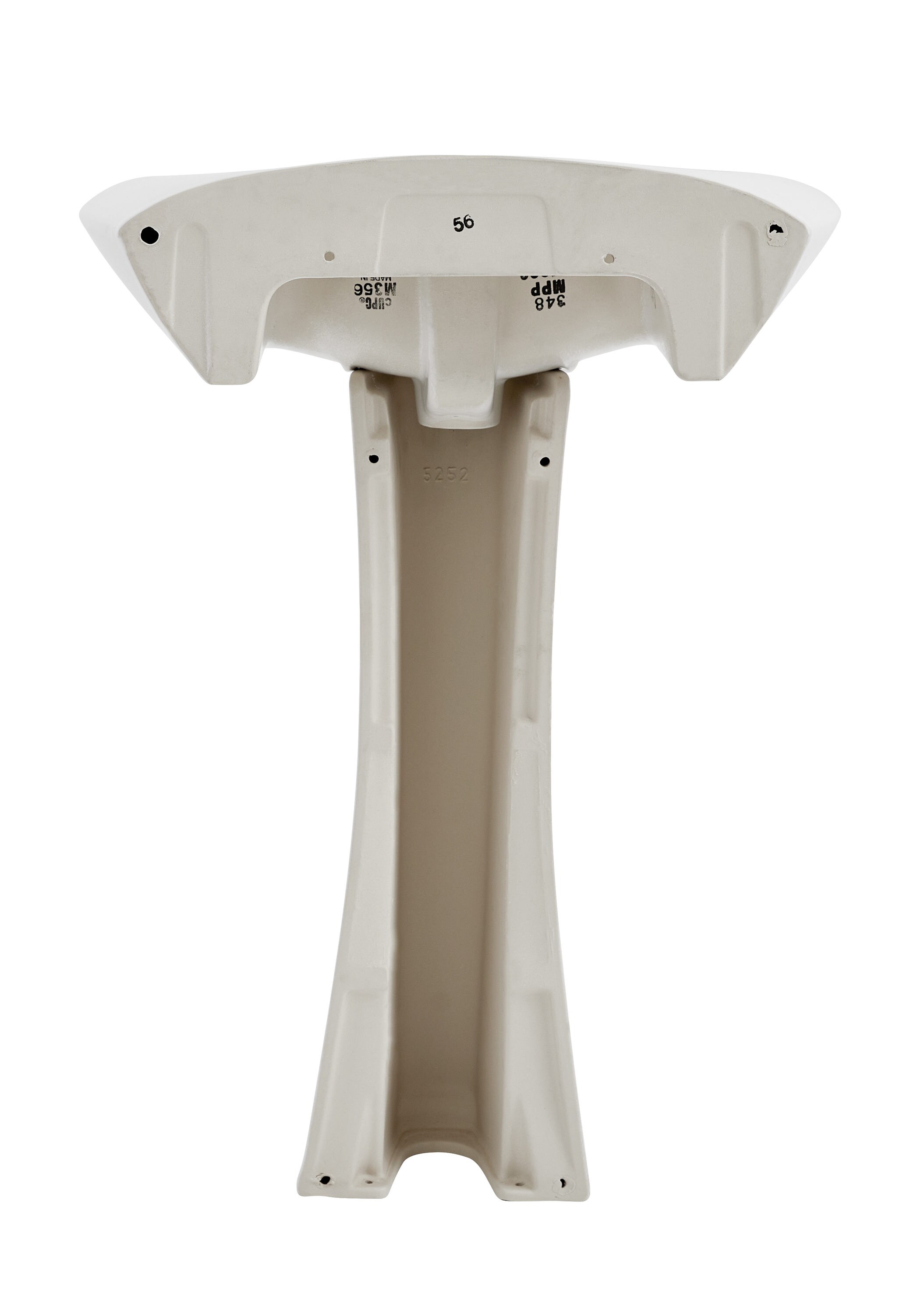 Mansfield Maverick Vitreous China Sink Combo en Blanco con Pedestal (21.5 pulgadas x 24 pulgadas x 33 pulgadas) - 349-4