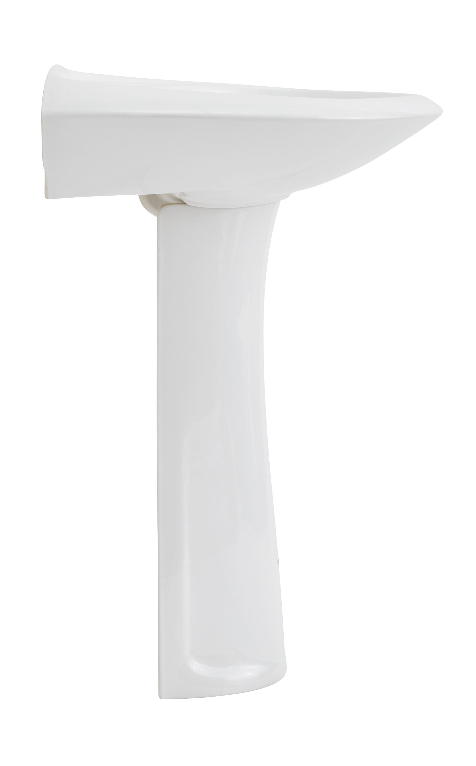 Mansfield Maverick Vitreous China Sink Combo en Blanco con Pedestal (21.5 pulgadas x 24 pulgadas x 33 pulgadas) - 349-4