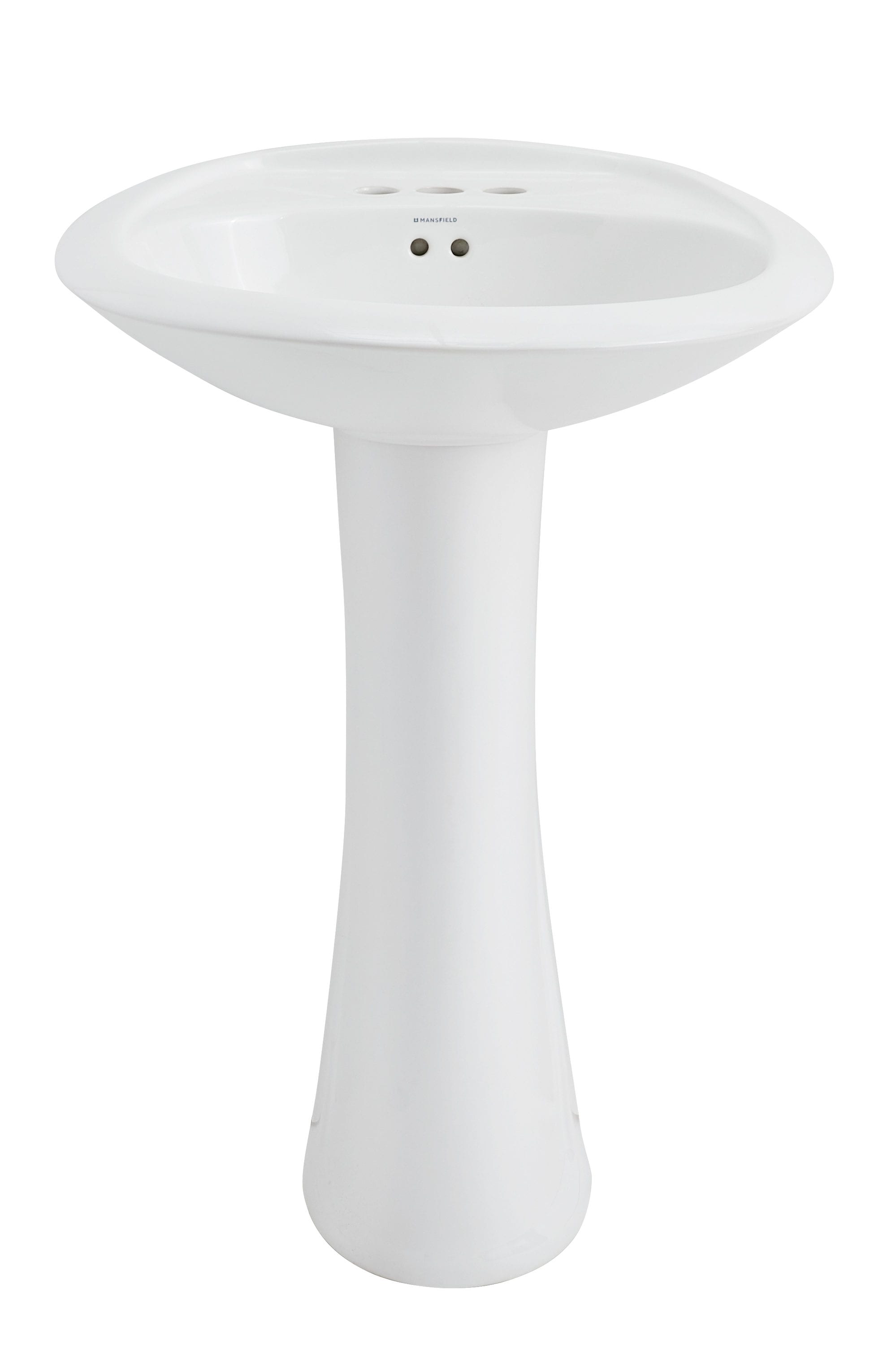 Mansfield Maverick Vitreous China Sink Combo en Blanco con Pedestal (21.5 pulgadas x 24 pulgadas x 33 pulgadas) - 349-4