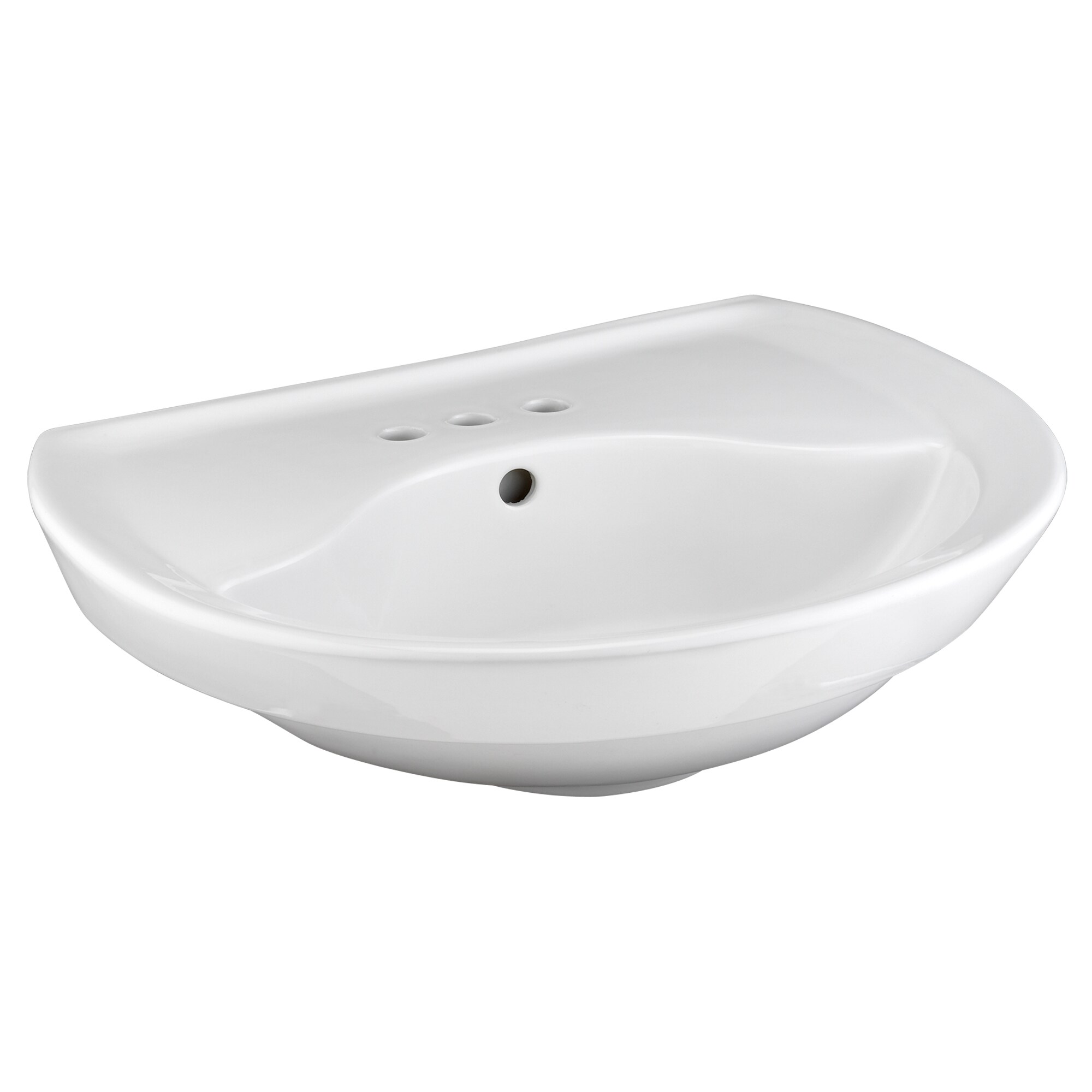 American Standard Ravenna Fireclay White Pedestal Sink Top (25.75 pulgadas x 21.06 pulgadas x 10.5 pulgadas) - 0268004.020