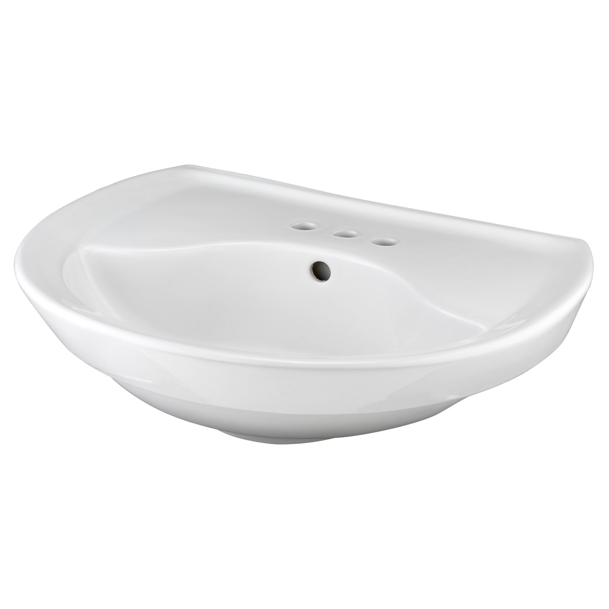 American Standard Ravenna Fireclay White Pedestal Sink Top (25.75 pulgadas x 21.06 pulgadas x 10.5 pulgadas) - 0268004.020