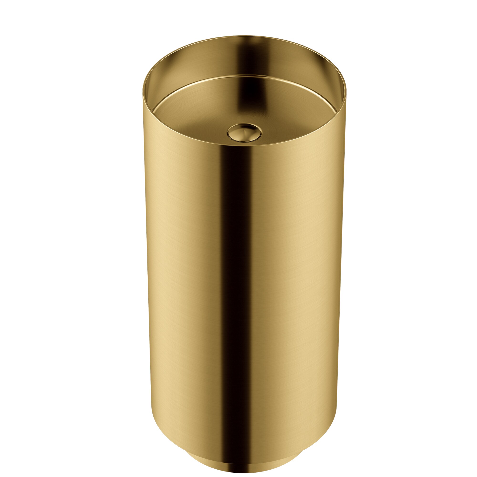 Fregadero con pedestal de acero inoxidable dorado Karran con desagüe (15 pulgadas x 32.75 pulgadas) - CCP100G