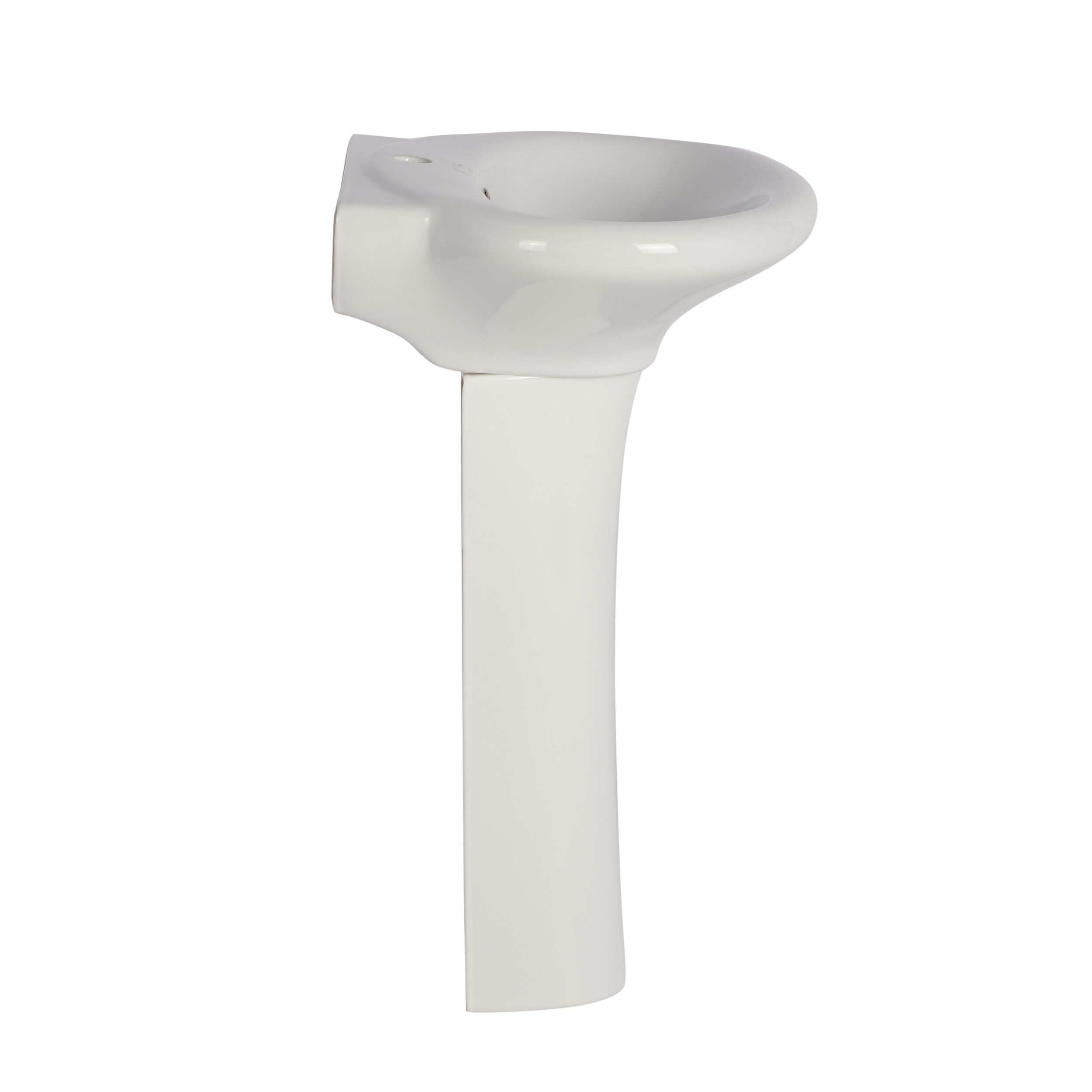 Lavabo de pedestal Barclay Collins de porcelana vitrificada blanco moderno Combo de lavabo de pedestal (22.5 pulgadas x 18.87 pulgadas x 31.12 pulgadas) - 3-281WH