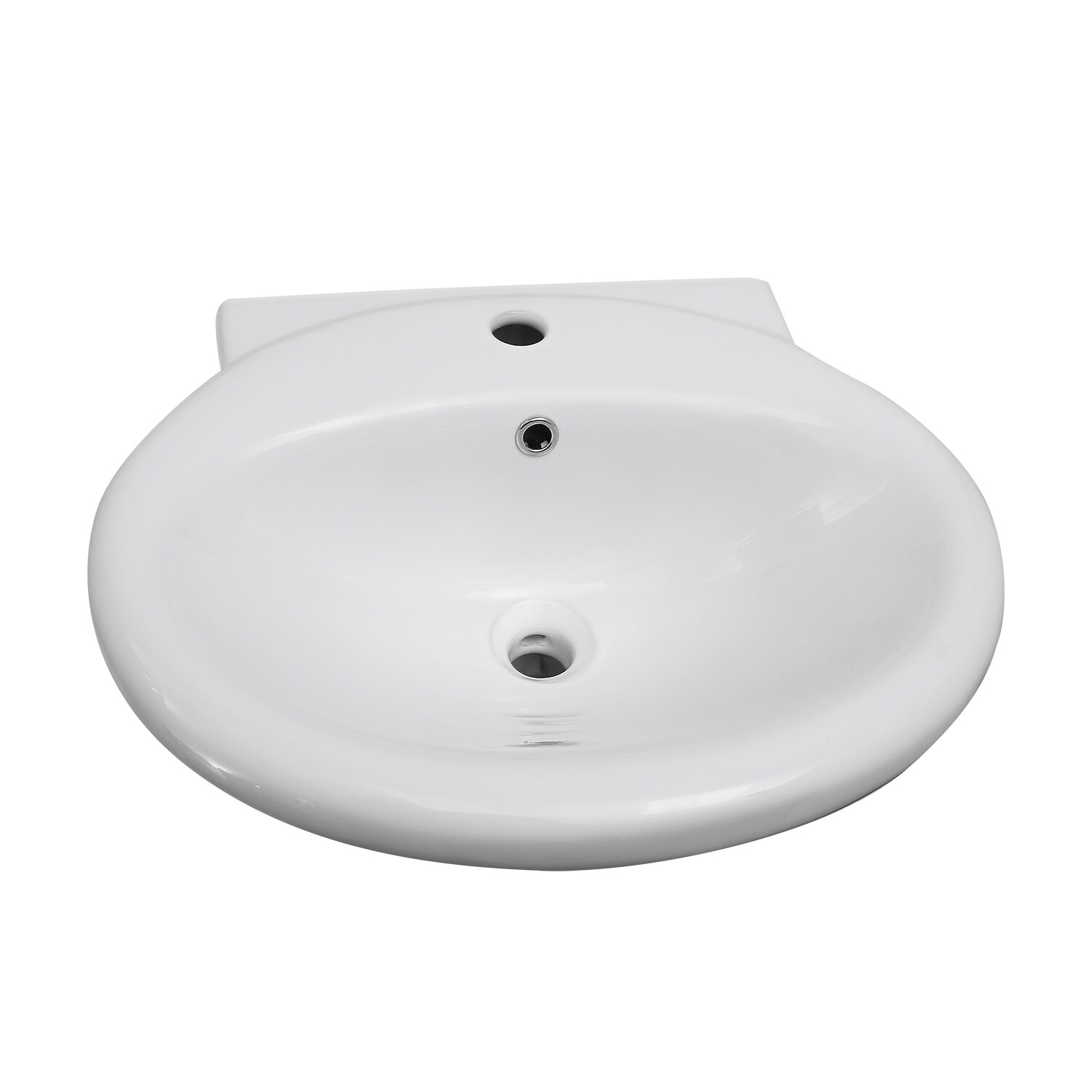 Lavabo de pedestal Barclay Collins de porcelana vitrificada blanco moderno Combo de lavabo de pedestal (22.5 pulgadas x 18.87 pulgadas x 31.12 pulgadas) - 3-281WH