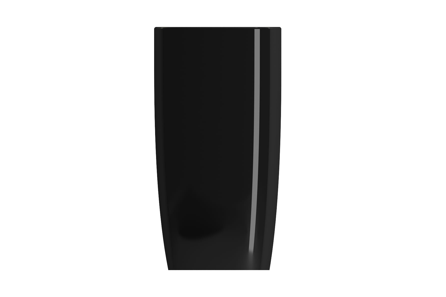 BOCCHI Fireclay Modern Black Pedestal Sink Combo (22.75 pulgadas x 17.25 pulgadas x 33.75 pulgadas) - 1075-005-0125