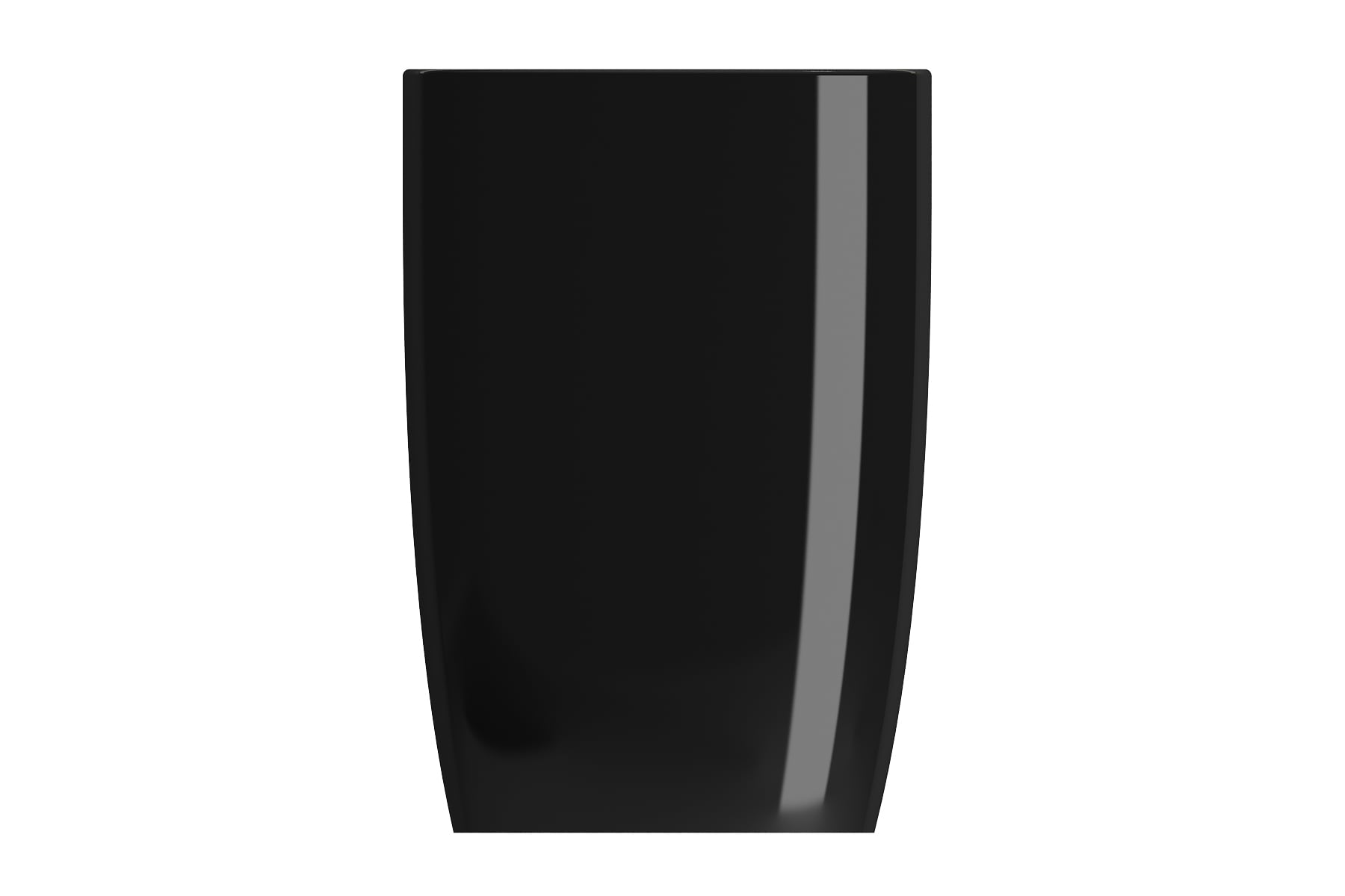 BOCCHI Fireclay Modern Black Pedestal Sink Combo (22.75 pulgadas x 17.25 pulgadas x 33.75 pulgadas) - 1075-005-0125