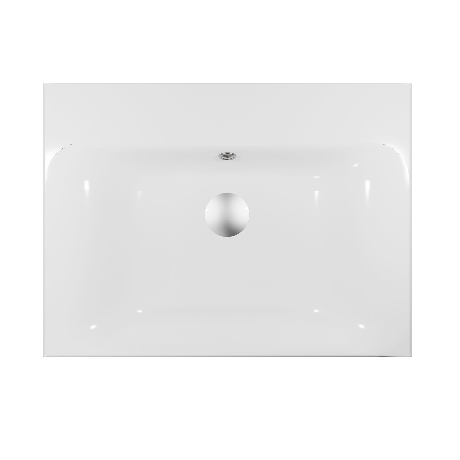 Colecciones de baño WS Bath Colecciones WS Baño Colecciones Momento Lavamanos con pedestal de cerámica moderno blanco Fireclay Combo (23.6 pulgadas x 17.7 pulgadas x 34.4 pulgadas) - MOMENTO 31+70