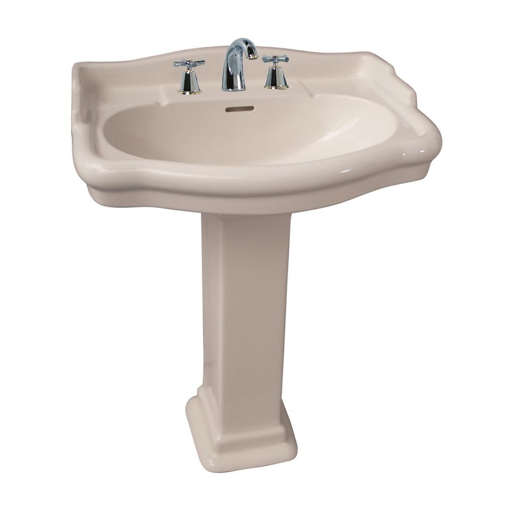 Barclay Stanford Vitreous China Modern Bisque Pedestal Sink Combo (17.125 pulgadas x 21.75 pulgadas x 35.5 pulgadas) - 3-868BQ