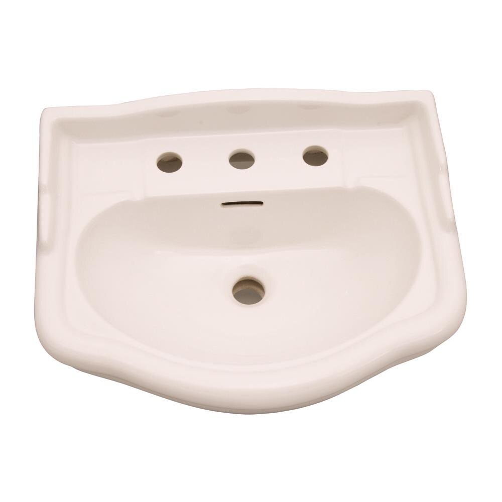 Barclay Stanford Vitreous China Modern Bisque Pedestal Sink Combo (17.125 pulgadas x 21.75 pulgadas x 35.5 pulgadas) - 3-868BQ