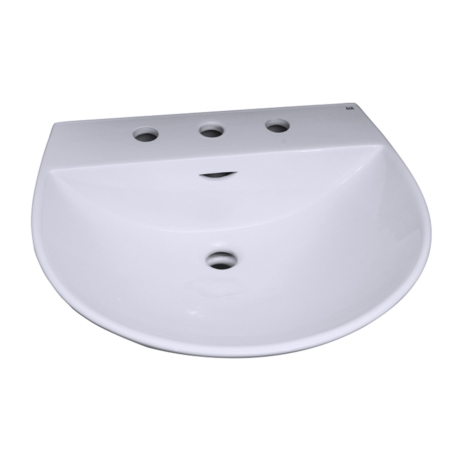 Barclay Reserva Vitreous China lavabo de pedestal blanco moderno Combo (19.87 pulgadas x 21.75 pulgadas x 33.5 pulgadas) - 3-348WH