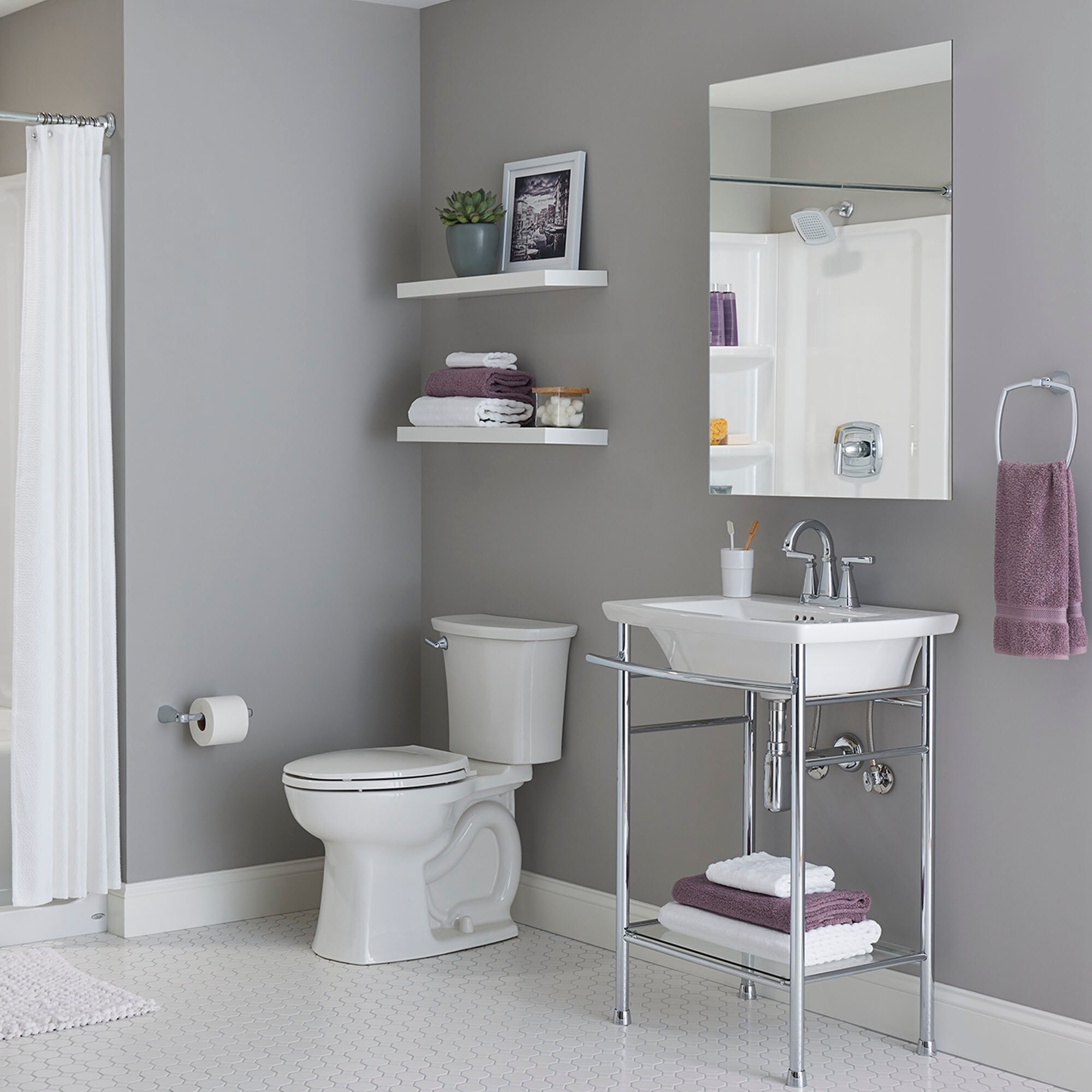 American Standard Edgemere Lavabo de Pedestal Blanco Moderno de China Vítrea (17.5 pulgadas x 25 pulgadas x 35.6875 pulgadas) - 0445004.020