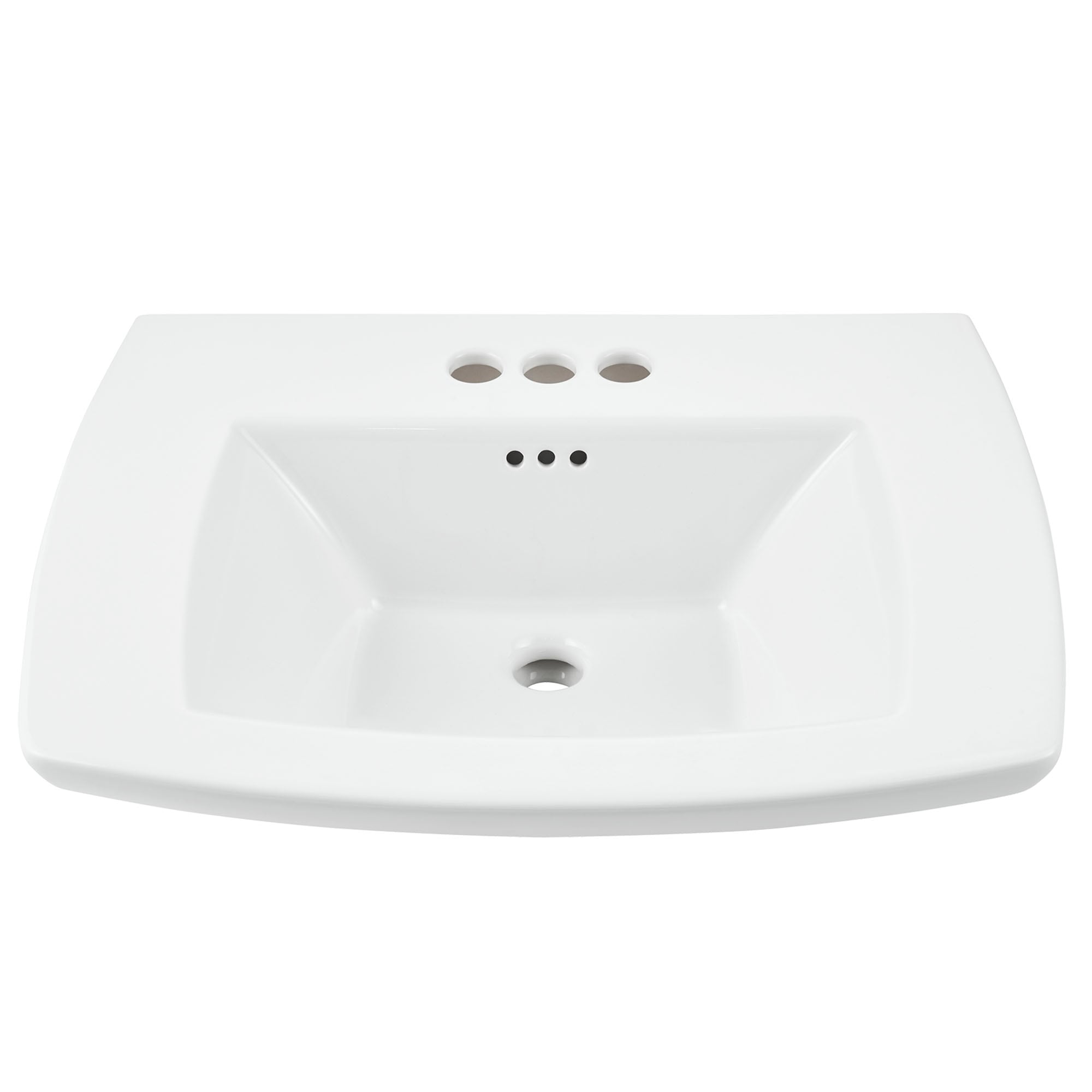 American Standard Edgemere Lavabo de Pedestal Blanco Moderno de China Vítrea (17.5 pulgadas x 25 pulgadas x 35.6875 pulgadas) - 0445004.020