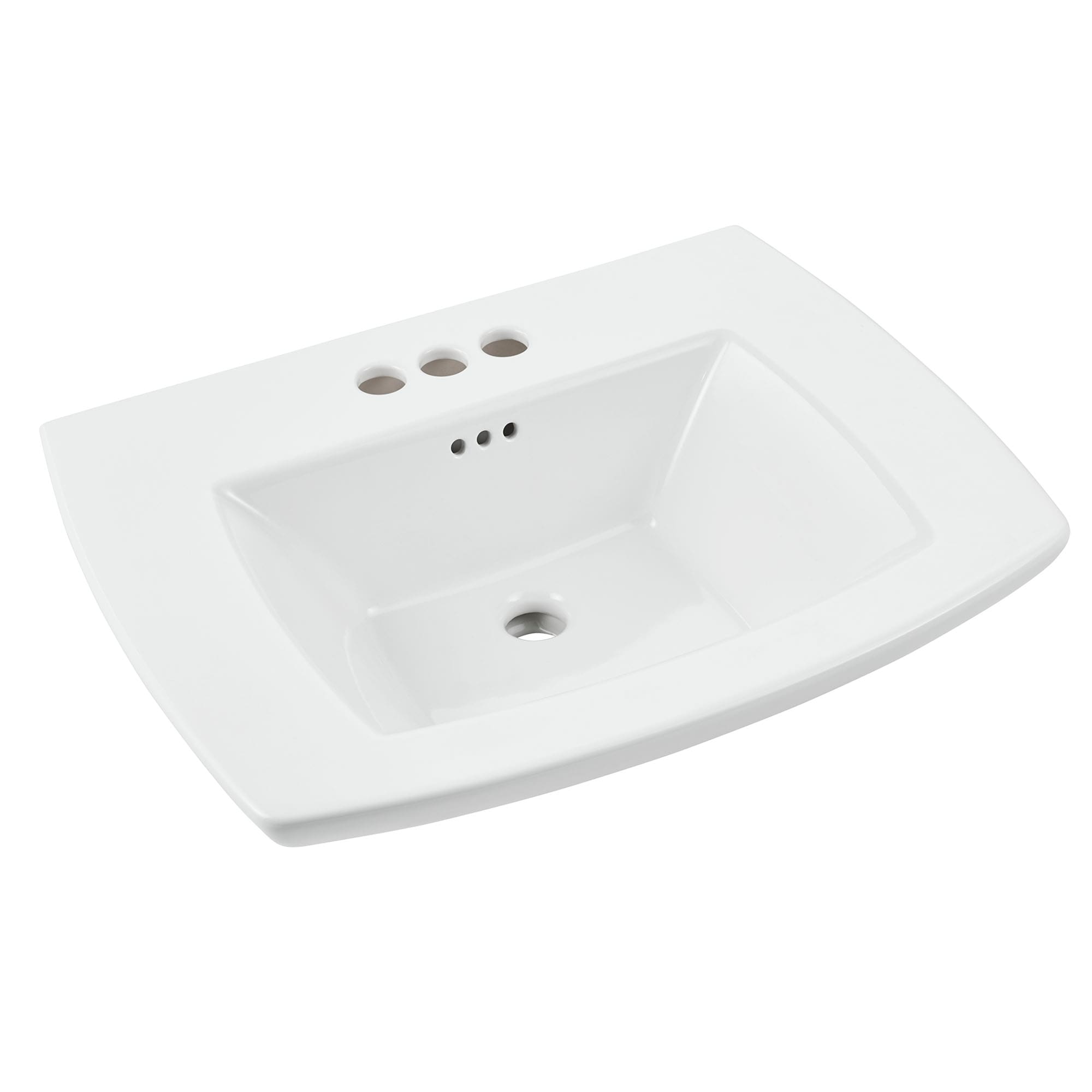 American Standard Edgemere Lavabo de Pedestal Blanco Moderno de China Vítrea (17.5 pulgadas x 25 pulgadas x 35.6875 pulgadas) - 0445004.020