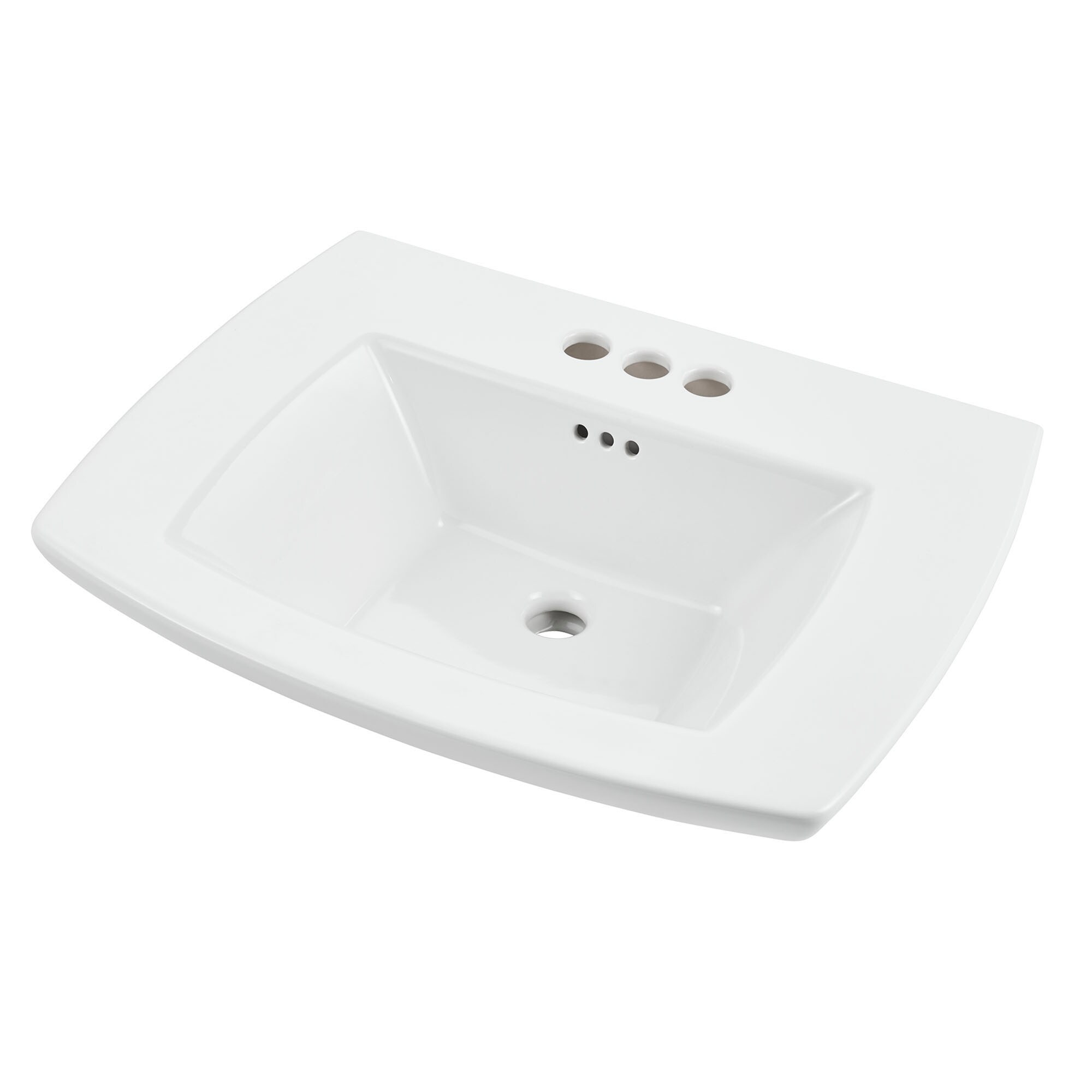 American Standard Edgemere Lavabo de Pedestal Blanco Moderno de China Vítrea (17.5 pulgadas x 25 pulgadas x 35.6875 pulgadas) - 0445004.020