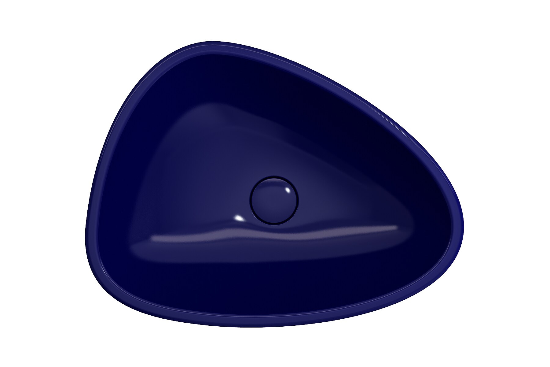 Fregadero pedestal moderno de arcilla de fuego color zafiro azul con combo (22.75 pulgadas x 17.25 pulgadas x 33.75 pulgadas) - 1075-010-0125