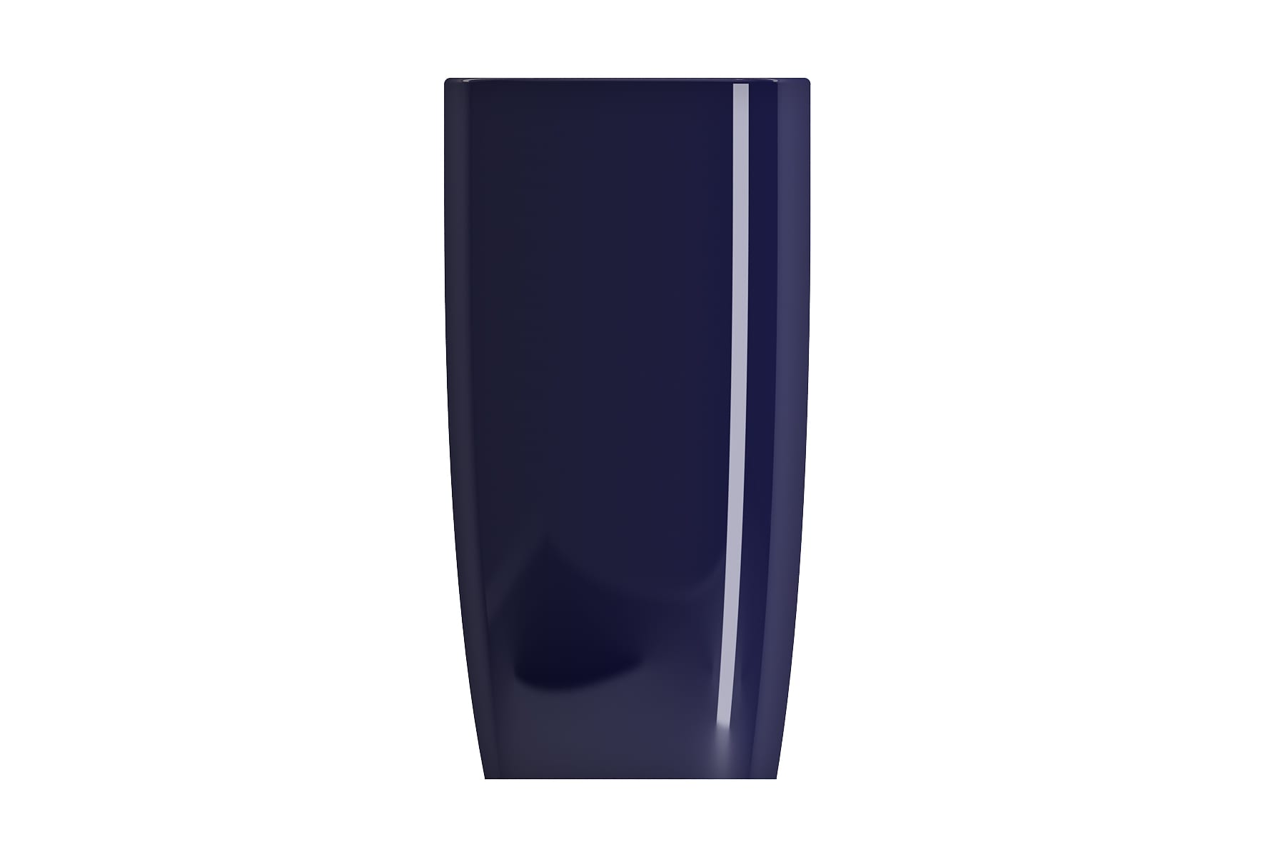 Fregadero pedestal moderno de arcilla de fuego color zafiro azul con combo (22.75 pulgadas x 17.25 pulgadas x 33.75 pulgadas) - 1075-010-0125