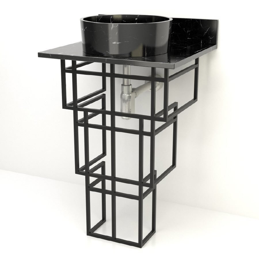 D'Vontz trabajo Negro (20 pulgadas x 22 pulgadas x 35 pulgadas) - H3BLBMCLSN