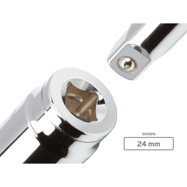 Tekton 1/2 Pulgada de Unidad x 28 mm Llave de Vaso de 6 Puntos - SHD22128