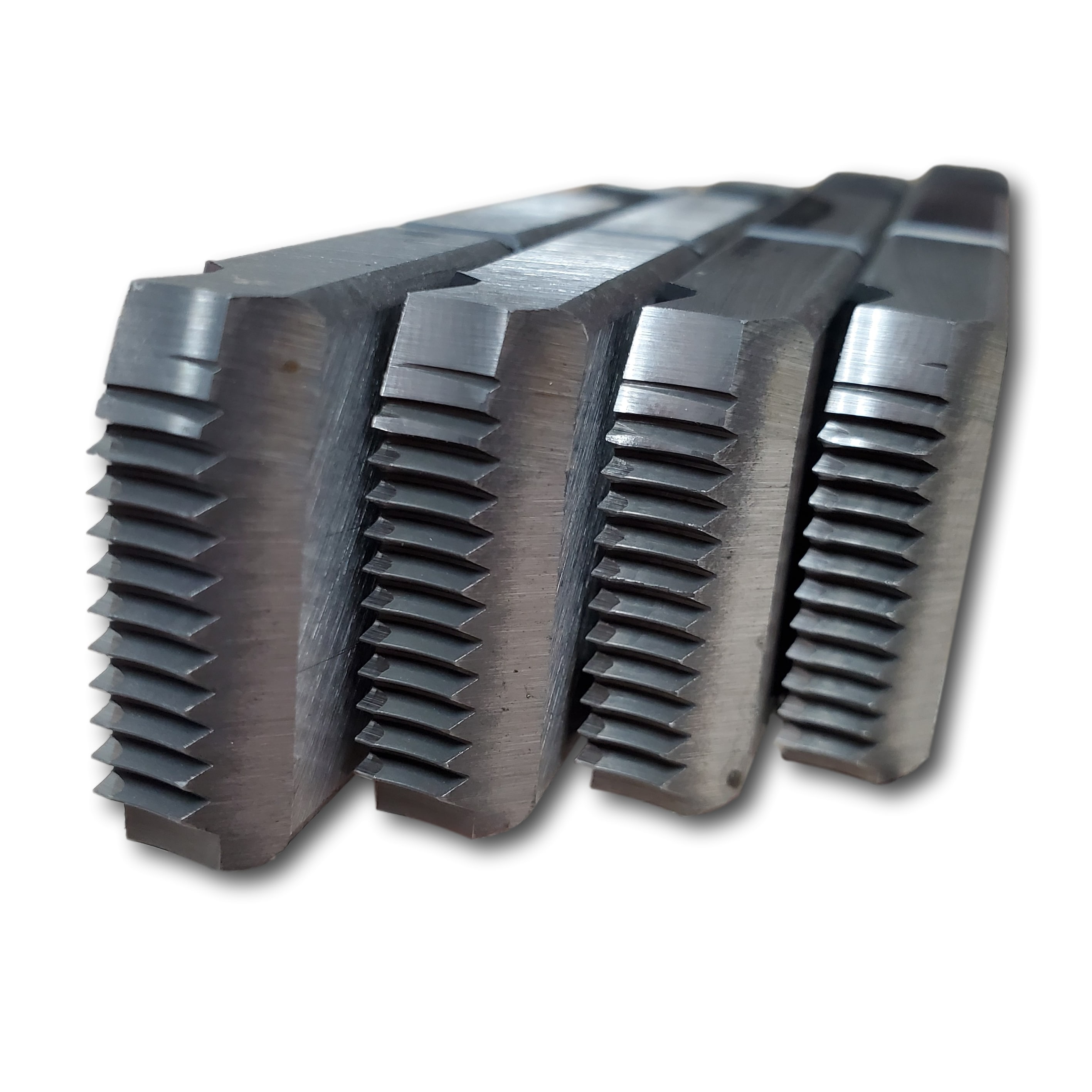 Matrices de acero aleado NPT de Rothenberger para Rothenberger Ropower 50R - Reemplazos rápidos y sencillos - Tamaño de hexágono de 3/4 pulgadas - Métrico y SAE - Rosca a mano derecha - 89162
