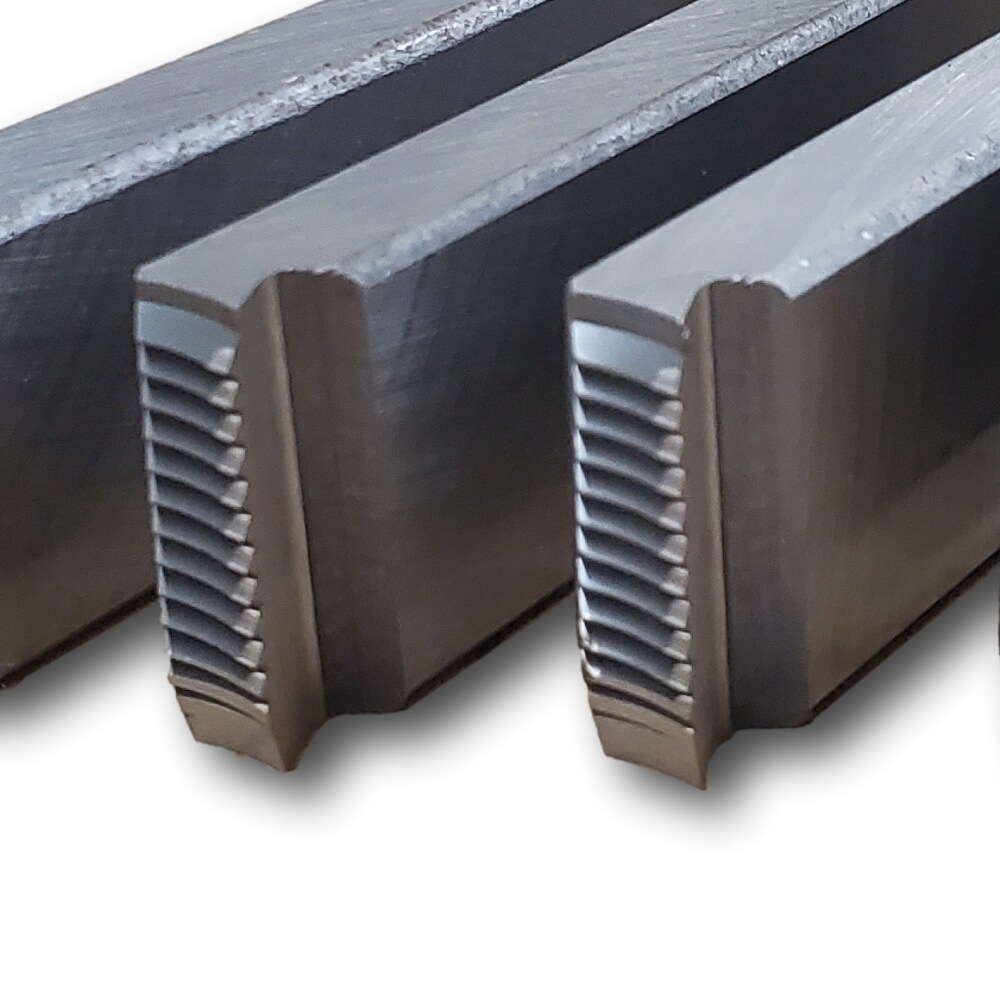 Matrices de acero aleado NPT de Rothenberger para Rothenberger Ropower 50R - Reemplazos rápidos y sencillos - Tamaño de hexágono de 3/4 pulgadas - Métrico y SAE - Rosca a mano derecha - 89162