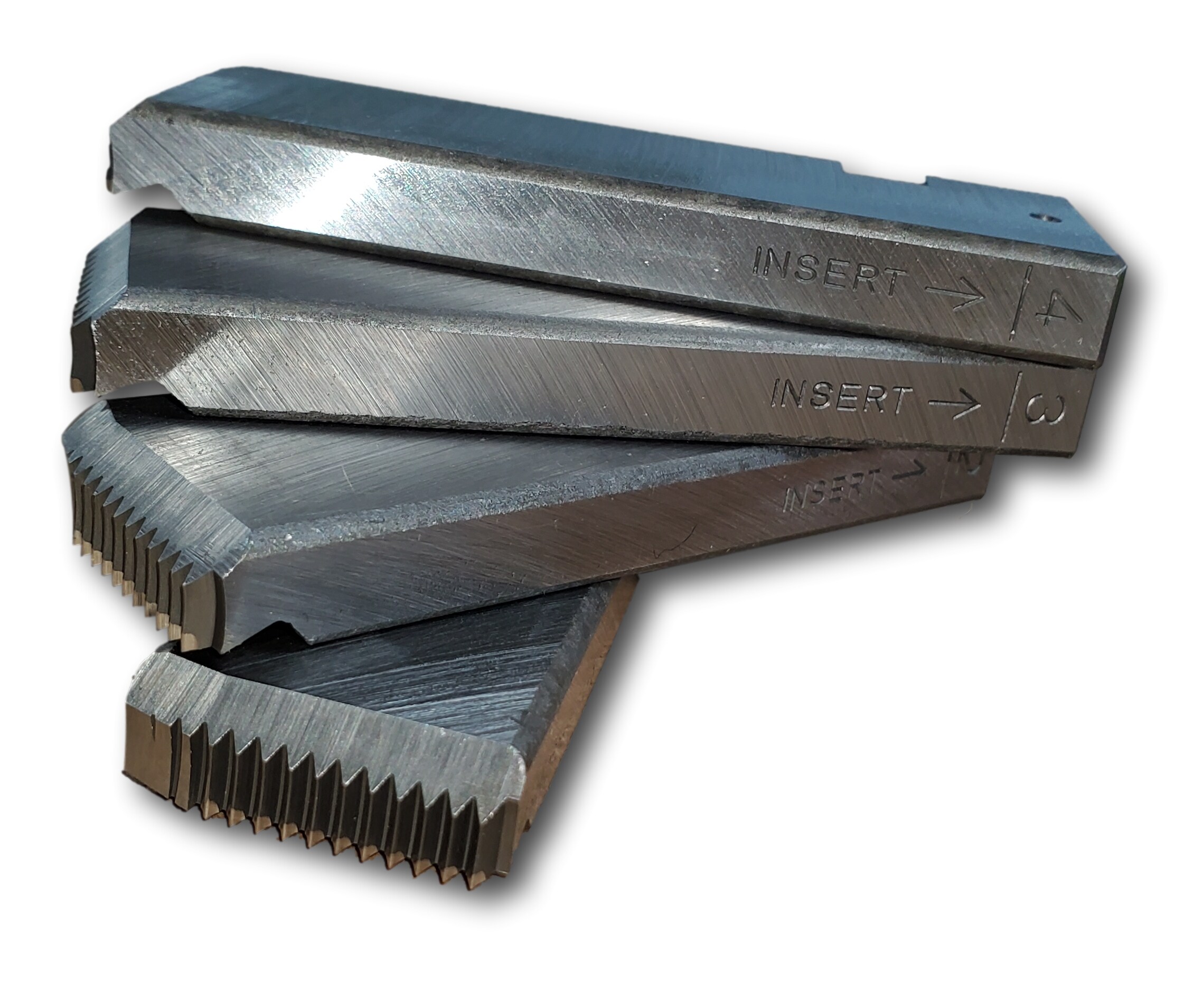 Matrices de acero aleado NPT de Rothenberger para Rothenberger Ropower 50R - Reemplazos rápidos y sencillos - Tamaño de hexágono de 3/4 pulgadas - Métrico y SAE - Rosca a mano derecha - 89162