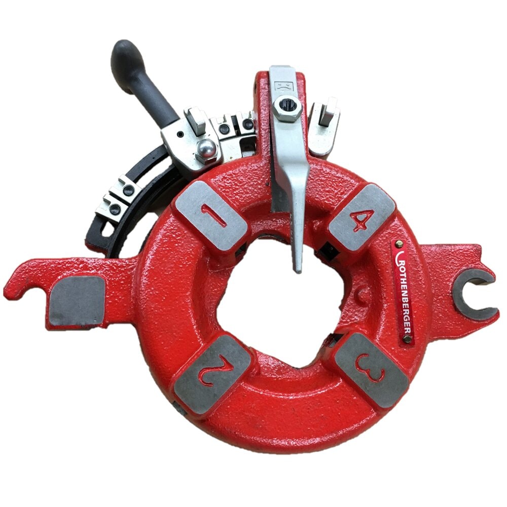 ROTHENBERGER 2-in Dados de Acero Fundido Sólido NPT para SUPERTRONIC 2SE y 4SE Roscadoras de Tubería, Rosca a la Derecha, Medición Métrica y SAE - 52500