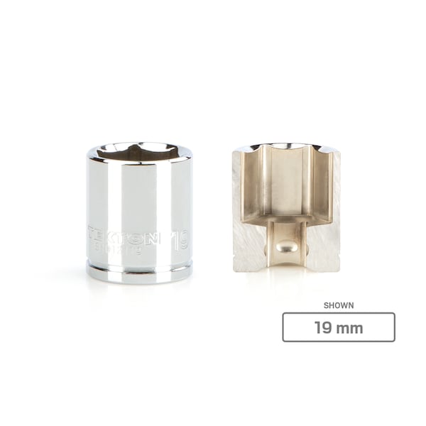 Tekton Llave de vaso de 6 puntas de 3/8 pulgadas x 13 mm - SHD12113