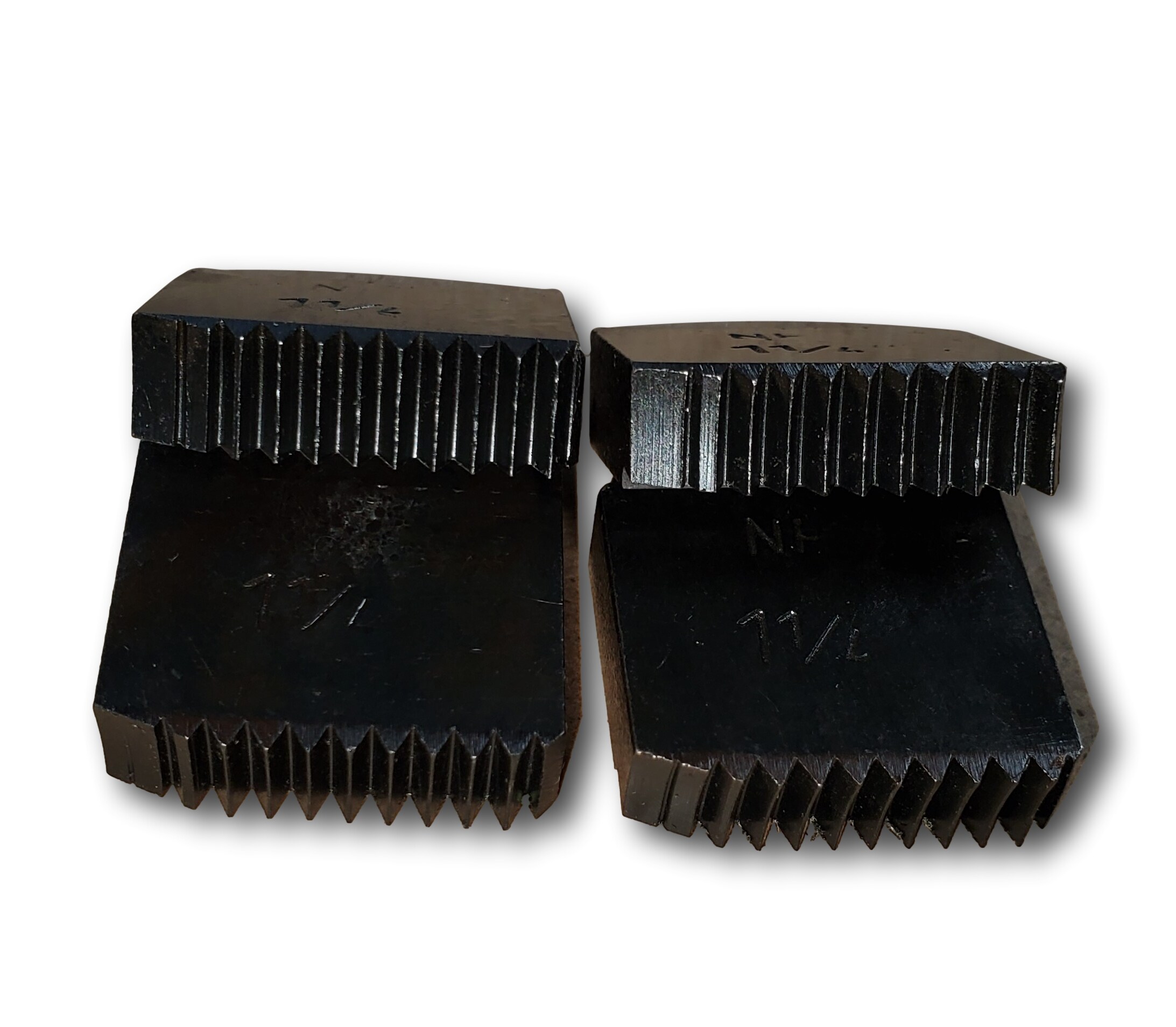 Dados circulares divididos de 1-1/4 pulgadas NPT para los modelos Supertronic 1250, 2000 y Super Cut de alta calidad en acero templado - 70921