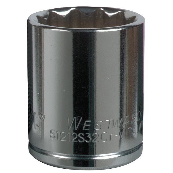 Westward 3/8 pulgadas. Drive, 22mm 12 pt Llave métrica de 12 puntos - 5MT87.