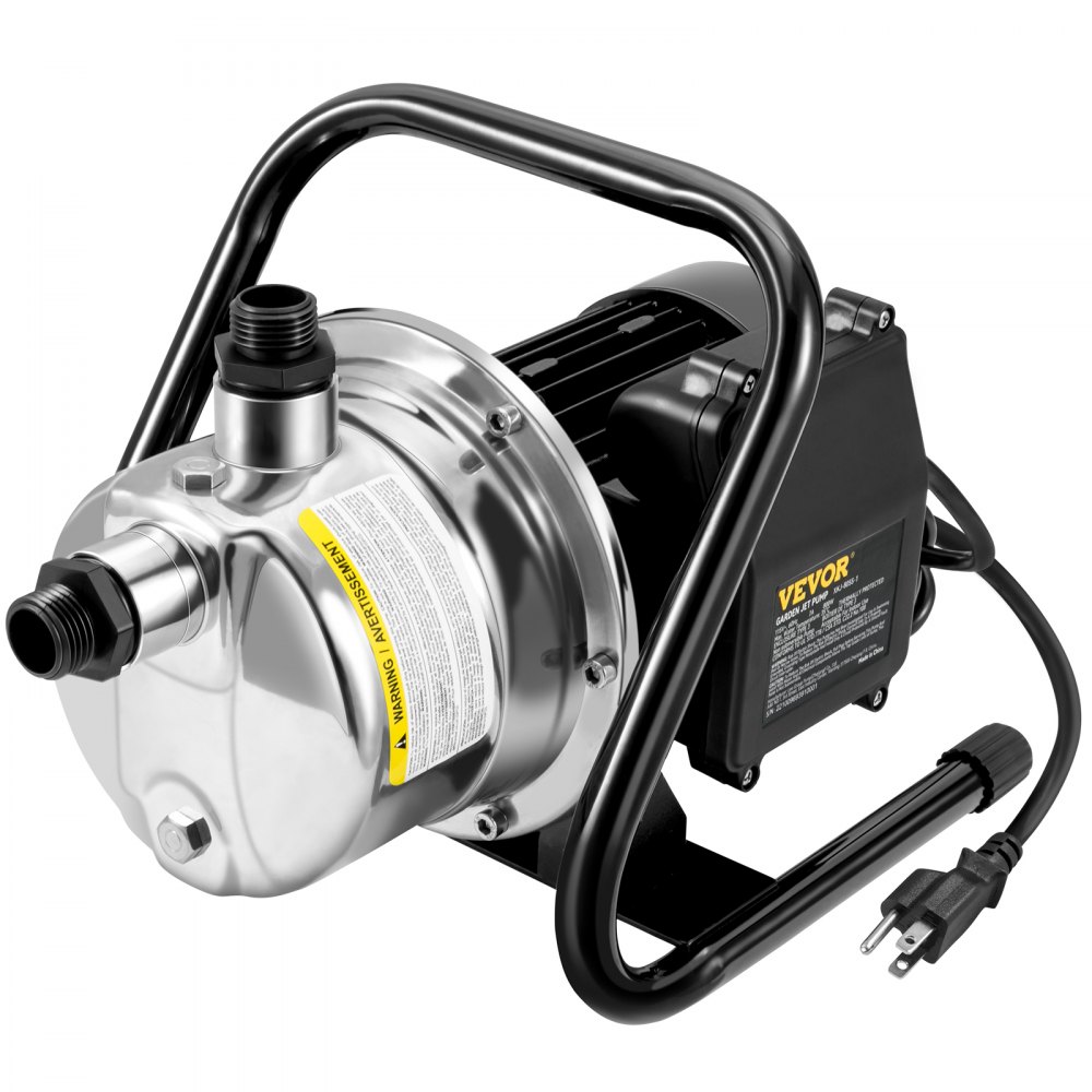 VEVOR Shallow Well Pump Portable Garden Water Jet Pump 1.5HP 1200GPH 164 ft Head - SDKQ23GPM110VCW84V1