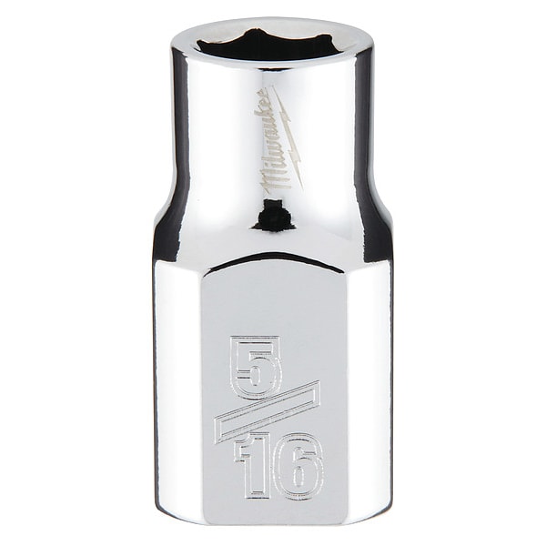 Herramienta Milwaukee 3/8 pulgadas Drive 5/16 pulgadas SAE 6-Point Socket con CUATRO Lados Planos - 45-34-9061