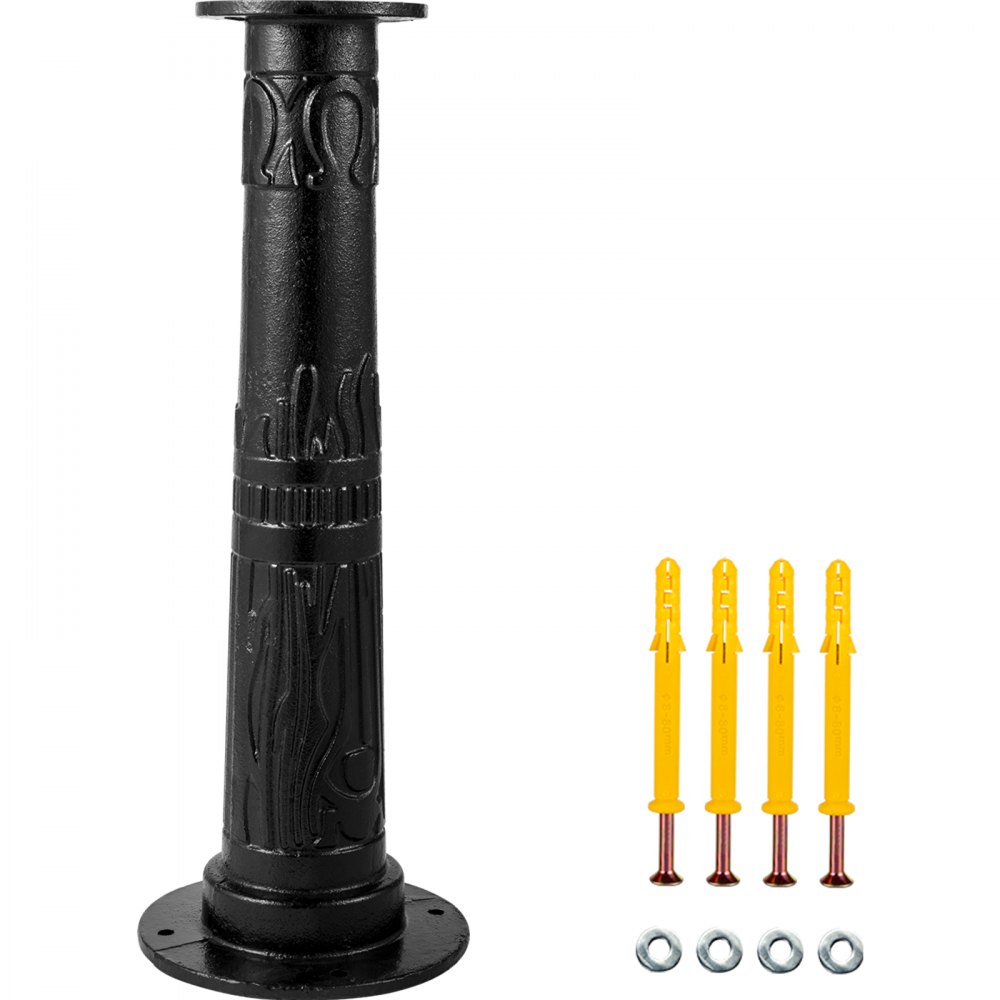 VEVOR Antique Hand Water Pump Stand Pitcher Pump Stand Cast Iron Well Pump Stand w/Pre-set 0.5" Holes for Easy Installation Old Fashion Pitcher Hand Pump Stand for Home Yard Pond Garden Outdoors Black - YJHSFB2U5PXOAR23QV0
