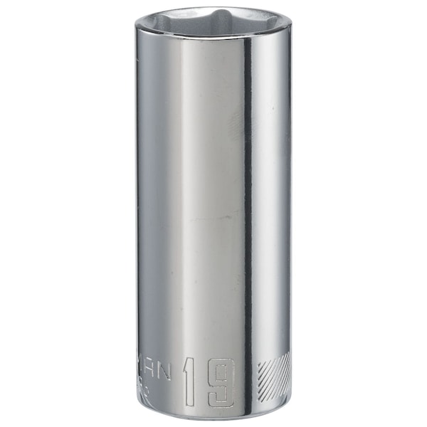 Craftsman Sockets, 19 mm S x 3/8" Drive S Métrico 6 - CMMT44436