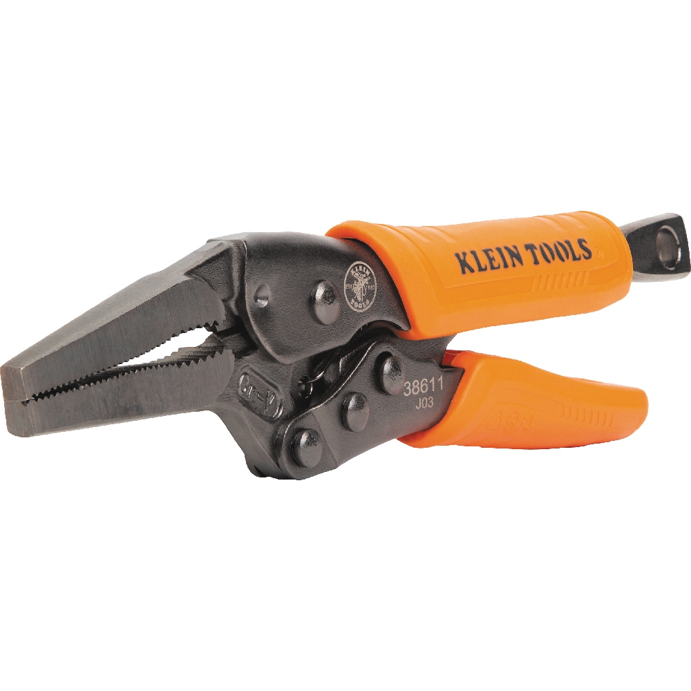 Juego de 2 piezas de Klein Tools, Pinzas de bloqueo curvas de 10 pulgadas y de nariz larga de 6 pulgadas - 38663