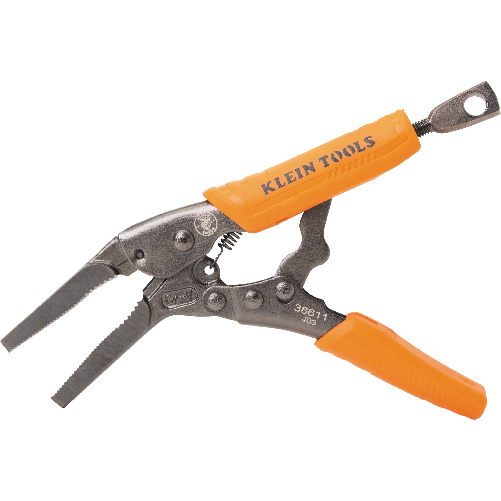 Juego de 2 piezas de Klein Tools, Pinzas de bloqueo curvas de 10 pulgadas y de nariz larga de 6 pulgadas - 38663
