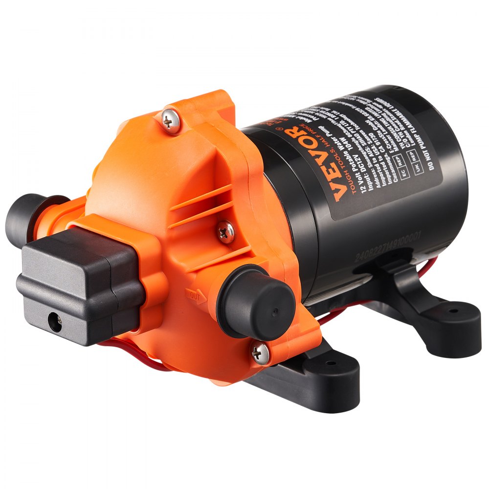 VEVOR 12V Diaphragm Pump 3.5GPM 13.25L/min 3-Chamber Water Pump Pressure Switch - 12VYYSB3Q35G3N0DNV9