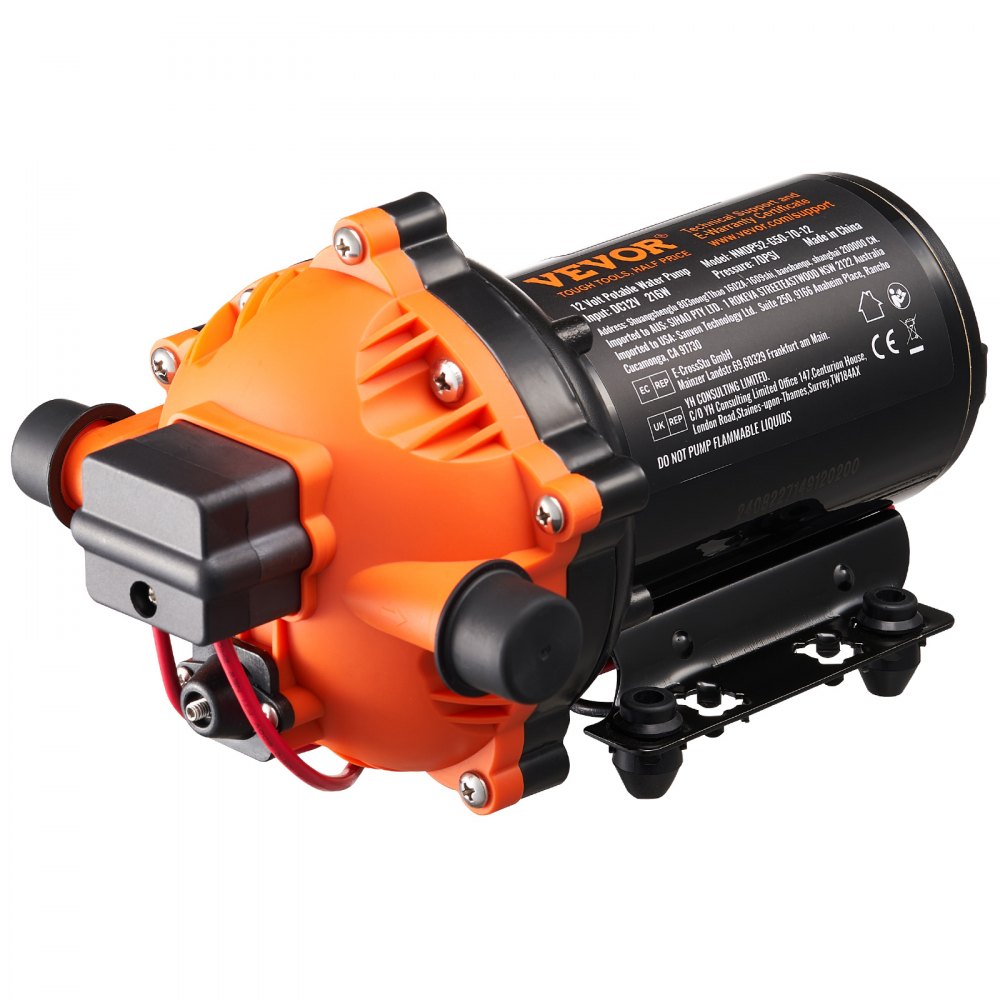 VEVOR 12V Diaphragm Pump 5GPM 18.93 L/min 5-Chamber Water Pump Pressure Switch - 12VYYSB5Q50GK3DEDV9