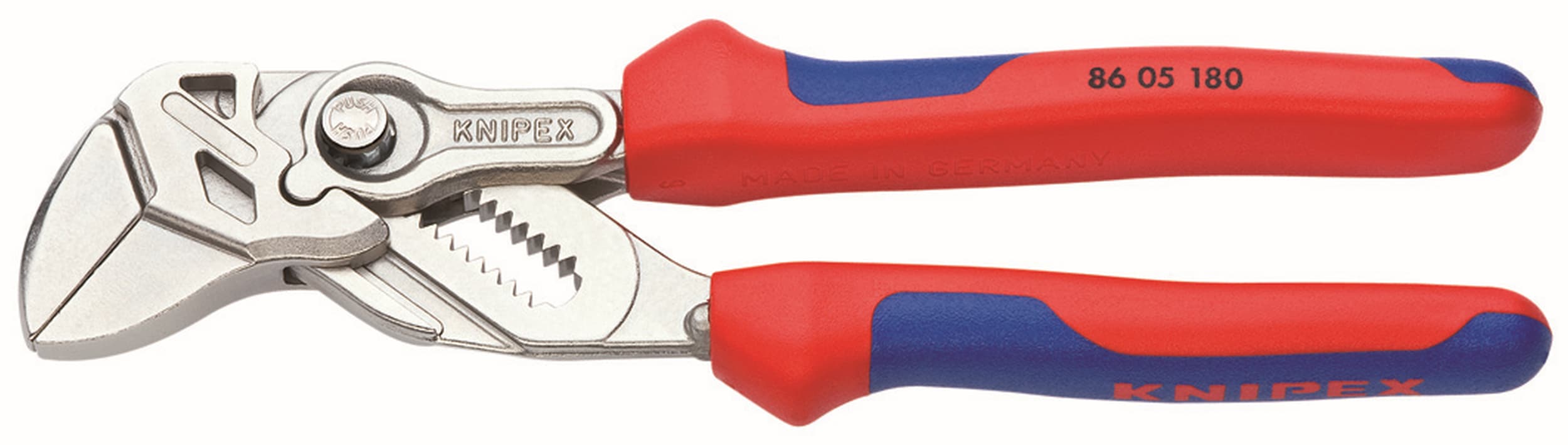 KNIPEX Llave Ajustable y Prensafricción de 7.35 pulgadas - 86 05 180