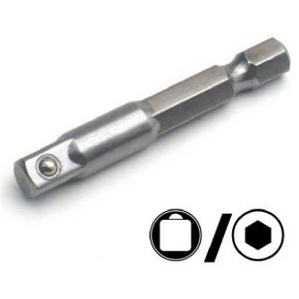 Totalturf 73348 0.25 in. Socket Adapter For Cordless Screwdriver Cordless Drill - TO865025