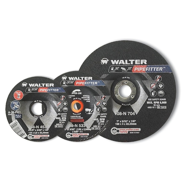 Walter Surface Technologies Disco de Desbaste para Tubero 6 pulgadas x 5/32 pulgadas x 5/8-11 Spin-On - 08N634