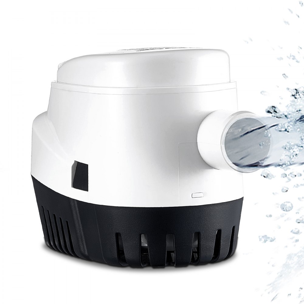 VEVOR Bilge Pump, 1100GPH 12V Automatic Submersible Boat Bilge Water Pump with Float Switch, 1.1" Outlet Diameter, Small Boat Bilge Pump, Marine Electric Bilge Pump for Boats, Ponds, Pools, Basements - CDB1100GPH00EVRJVV9