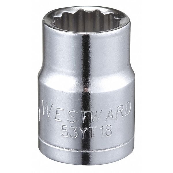 Oeste 3/8 en unidad, Llave métrica de triple cuadro de 10 mm, 12 puntos - 53YT18