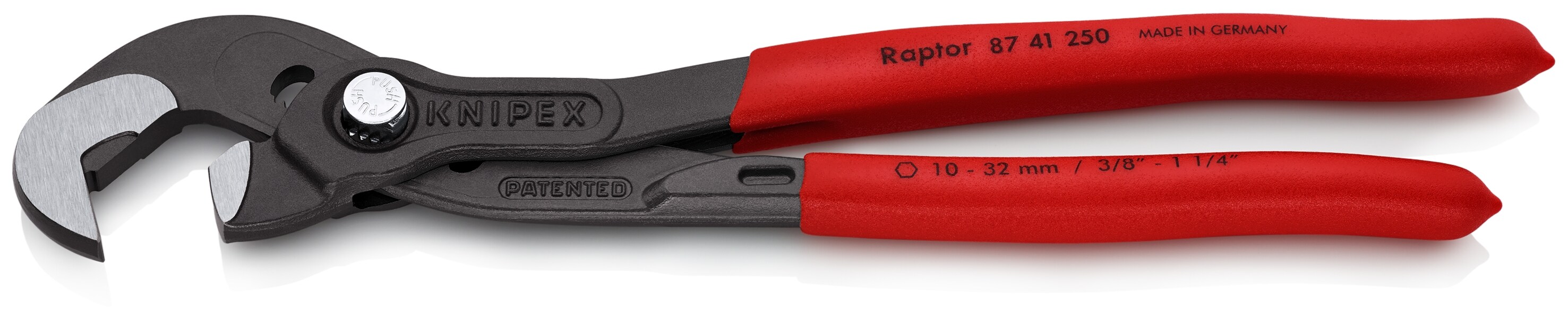 KNIPEX Raptor 9.5 pulgadas alicates de lengüeta y ranura - 87 41 250 SBA