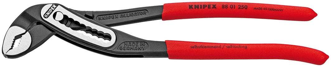KNIPEX Pinzas de agua KNIPEX Alligator de 10 pulgadas, tipo llave de lengüeta y ranura - 88 01 250 SBA