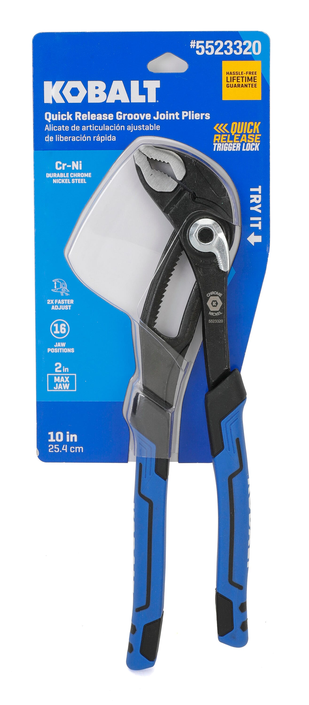 Kobalt 10 pulgadas Pinzas de Lengua y Ranura - 54760