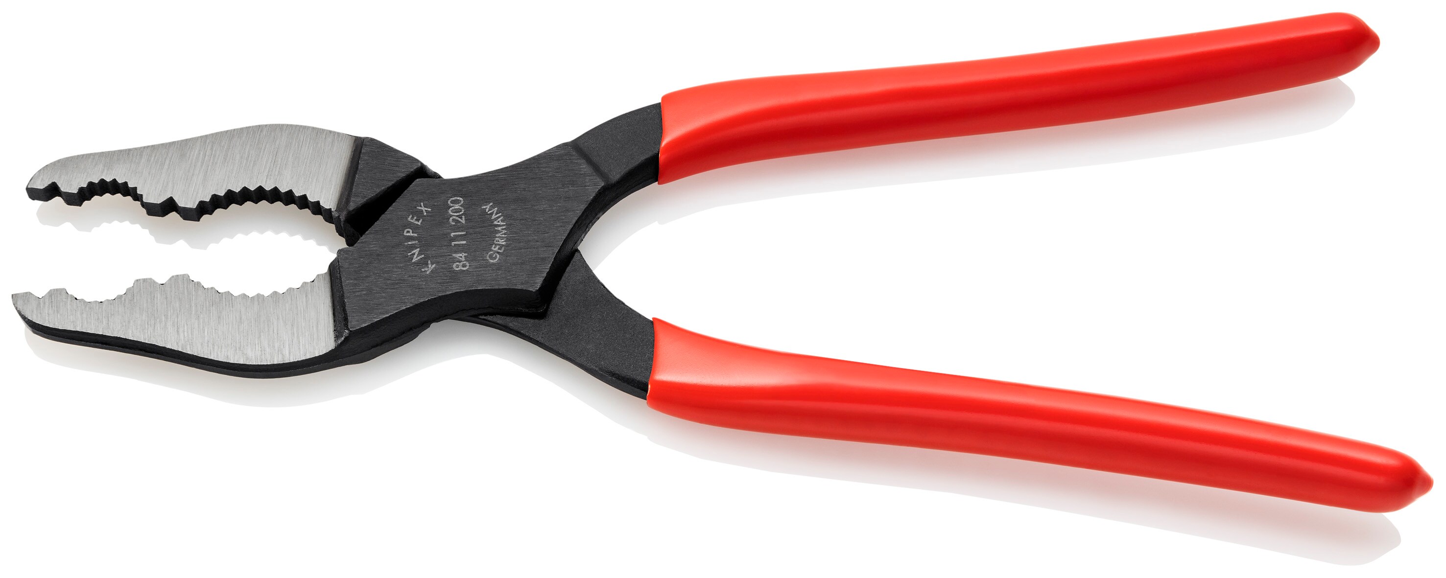 KNIPEX Pinzas de ranura y canal rojas de 7.85 pulgadas con mango sumergido y capacidad de mordaza de 2.0 pulgadas - 84 11 200