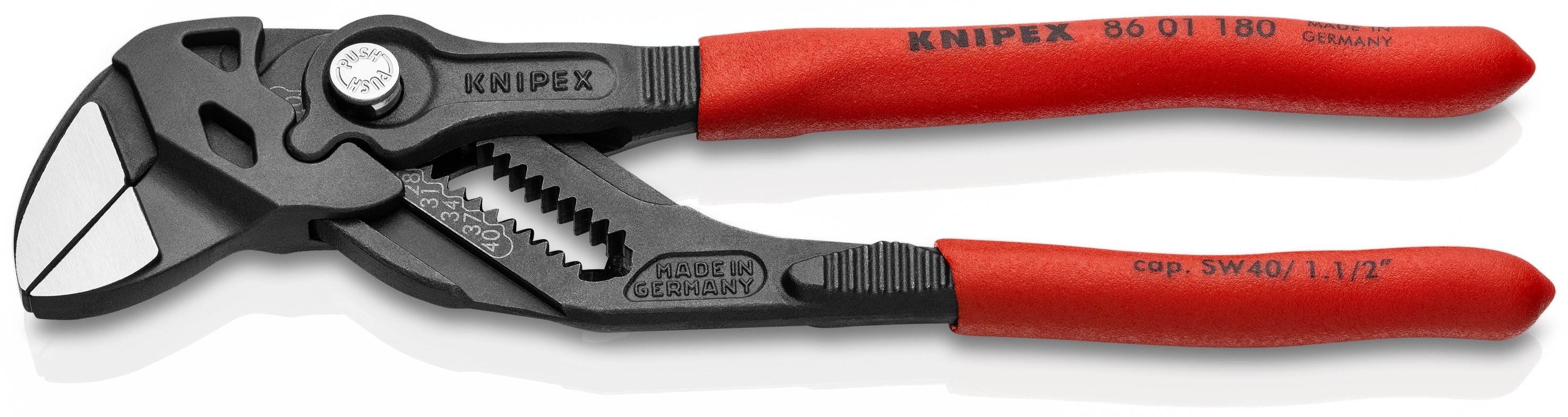 Llave pinza KNIPEX 7.25 pulgadas - Pinzas de lengüeta y ranura - 86 01 180