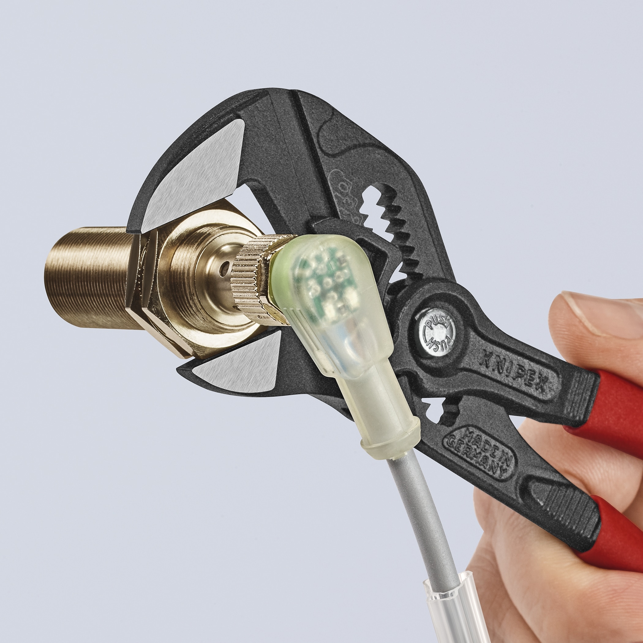 Llave pinza KNIPEX 7.25 pulgadas - Pinzas de lengüeta y ranura - 86 01 180